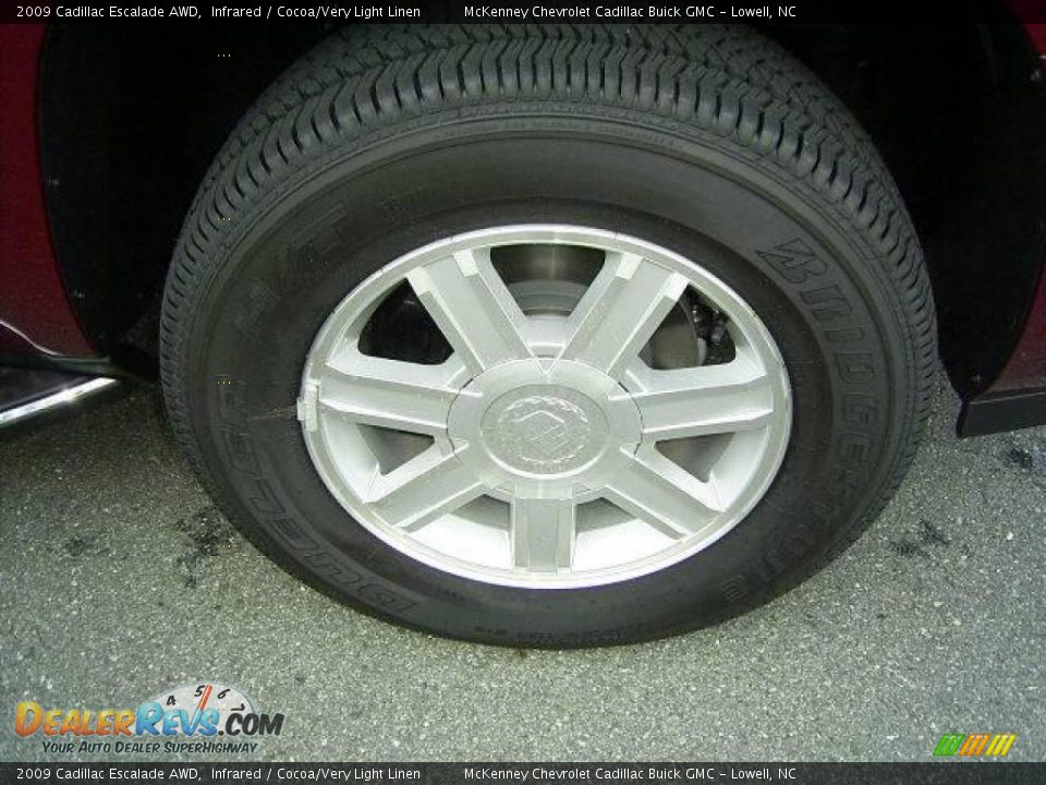 2009 Cadillac Escalade AWD Infrared / Cocoa/Very Light Linen Photo #16
