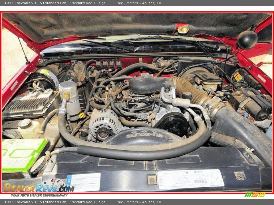 1997 Chevrolet S10 LS Extended Cab Standard Red / Beige Photo #21