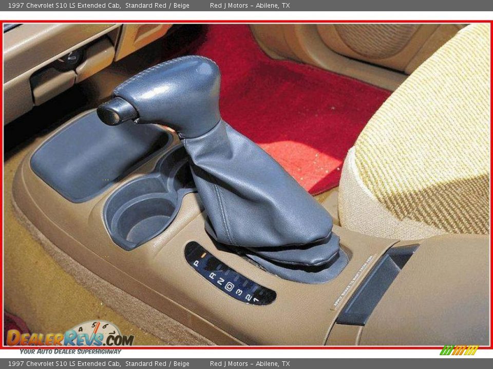 1997 Chevrolet S10 LS Extended Cab Standard Red / Beige Photo #24