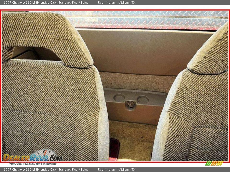 1997 Chevrolet S10 LS Extended Cab Standard Red / Beige Photo #27