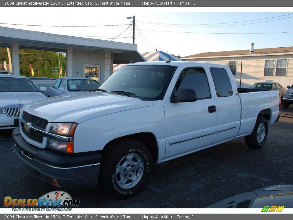 2004 Chevrolet Silverado 1500 LT Extended Cab Summit White / Tan Photo #1