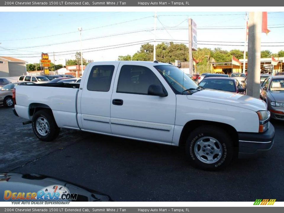2004 Chevrolet Silverado 1500 LT Extended Cab Summit White / Tan Photo #3