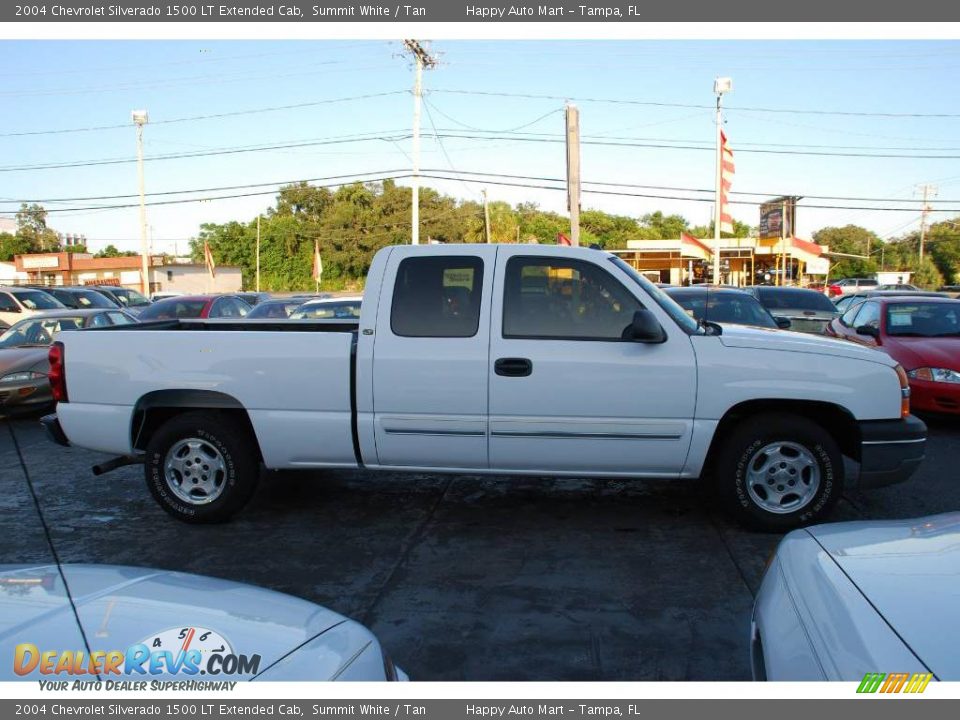 2004 Chevrolet Silverado 1500 LT Extended Cab Summit White / Tan Photo #4