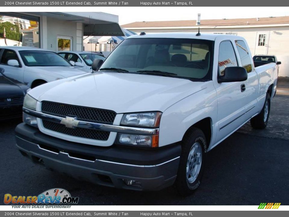 2004 Chevrolet Silverado 1500 LT Extended Cab Summit White / Tan Photo #5