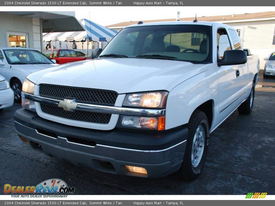 2004 Chevrolet Silverado 1500 LT Extended Cab Summit White / Tan Photo #8