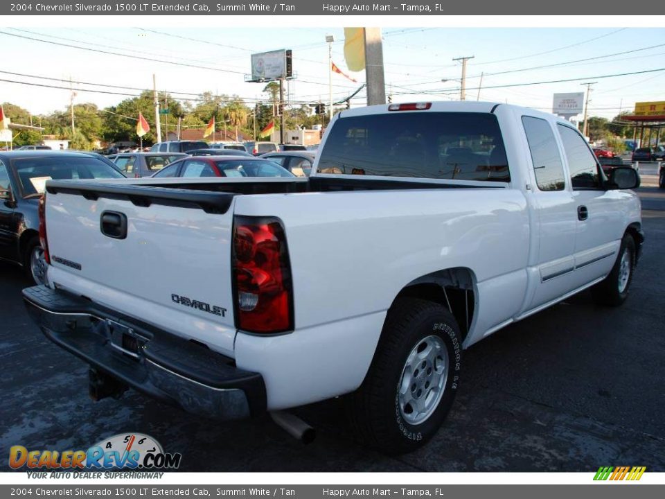2004 Chevrolet Silverado 1500 LT Extended Cab Summit White / Tan Photo #10
