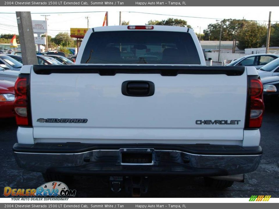 2004 Chevrolet Silverado 1500 LT Extended Cab Summit White / Tan Photo #11