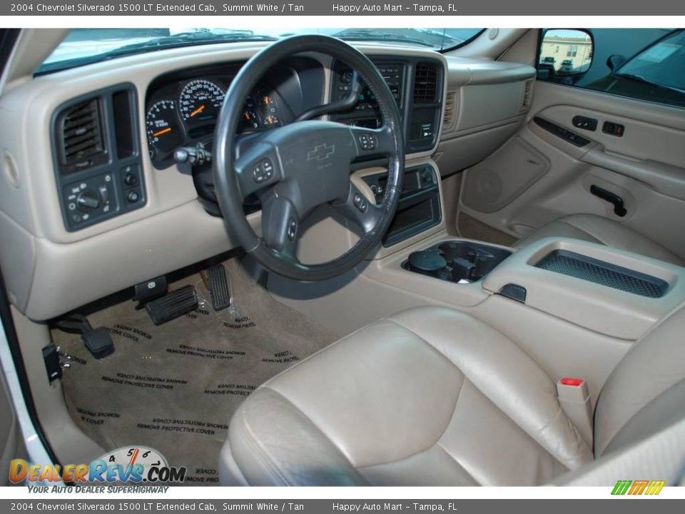 2004 Chevrolet Silverado 1500 LT Extended Cab Summit White / Tan Photo #12