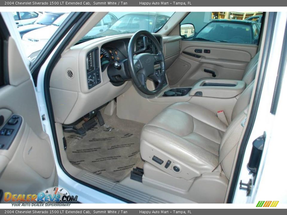 2004 Chevrolet Silverado 1500 LT Extended Cab Summit White / Tan Photo #13