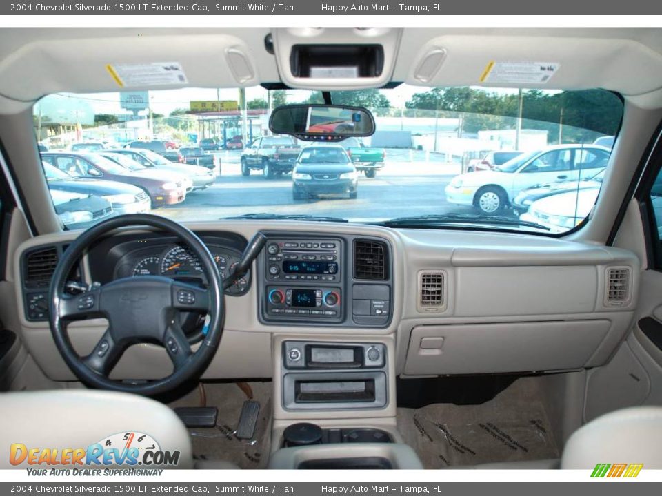 2004 Chevrolet Silverado 1500 LT Extended Cab Summit White / Tan Photo #16
