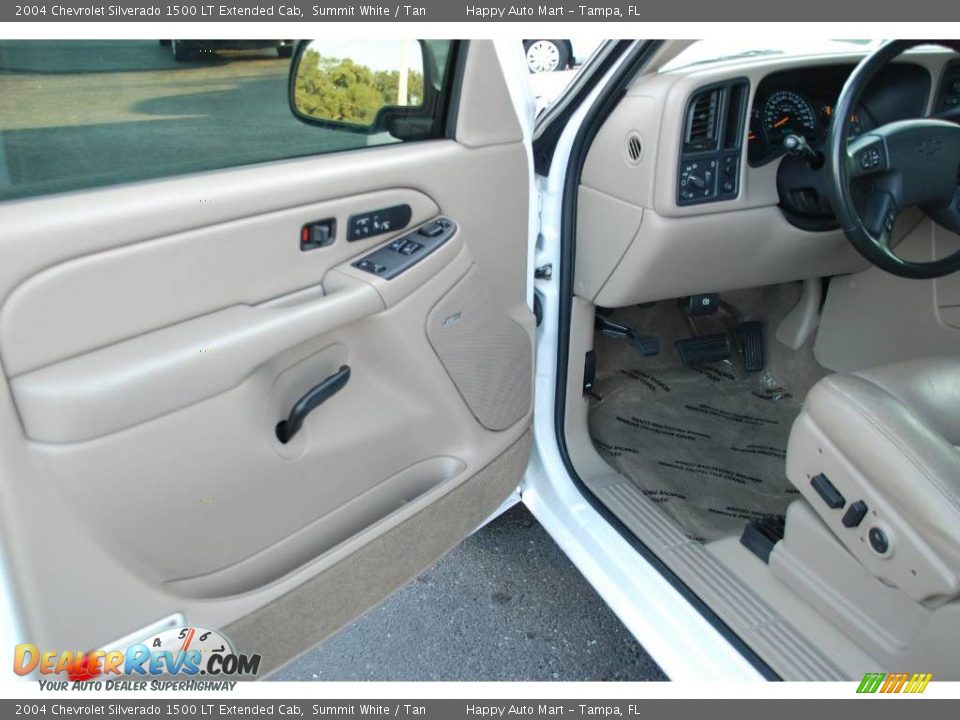 2004 Chevrolet Silverado 1500 LT Extended Cab Summit White / Tan Photo #18