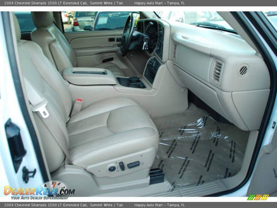 2004 Chevrolet Silverado 1500 LT Extended Cab Summit White / Tan Photo #21