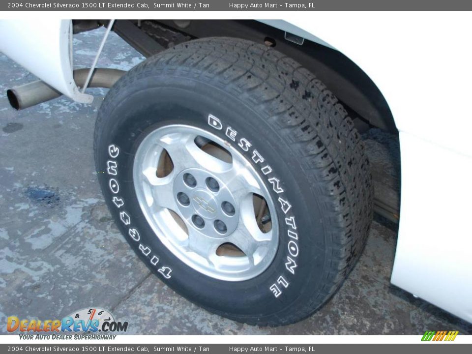 2004 Chevrolet Silverado 1500 LT Extended Cab Summit White / Tan Photo #36