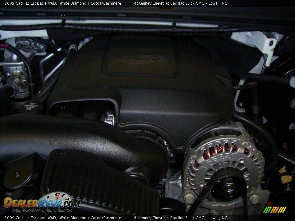 2009 Cadillac Escalade AWD White Diamond / Cocoa/Cashmere Photo #19