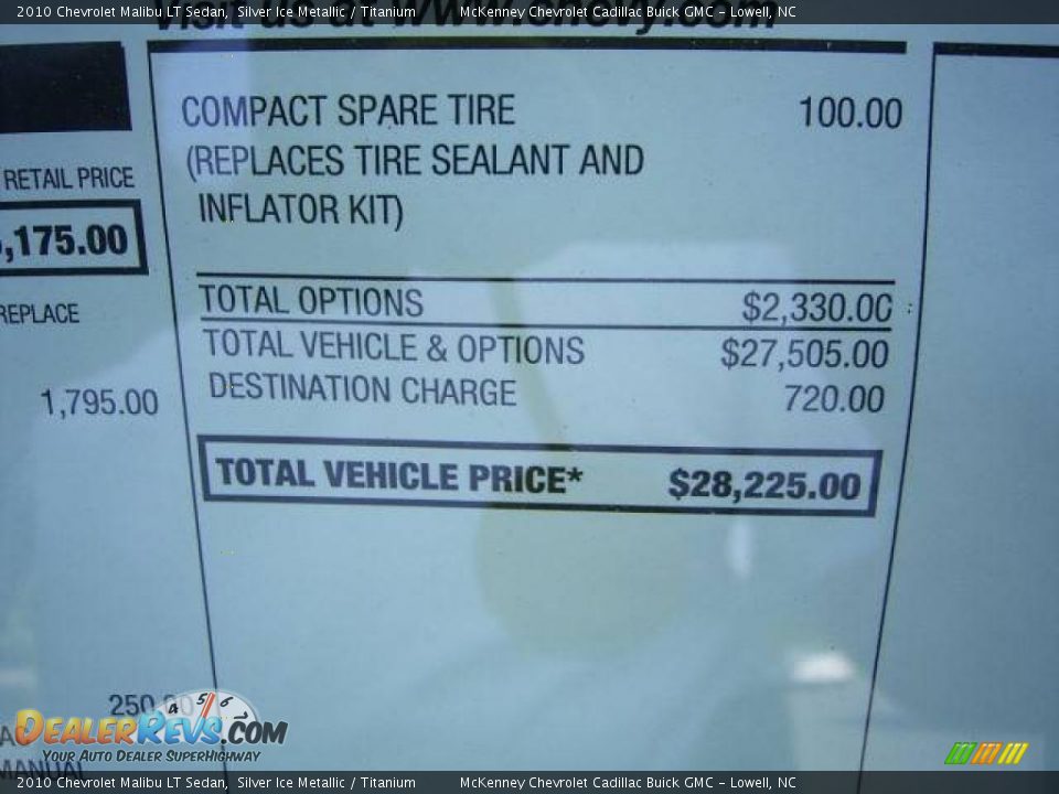 2010 Chevrolet Malibu LT Sedan Silver Ice Metallic / Titanium Photo #5