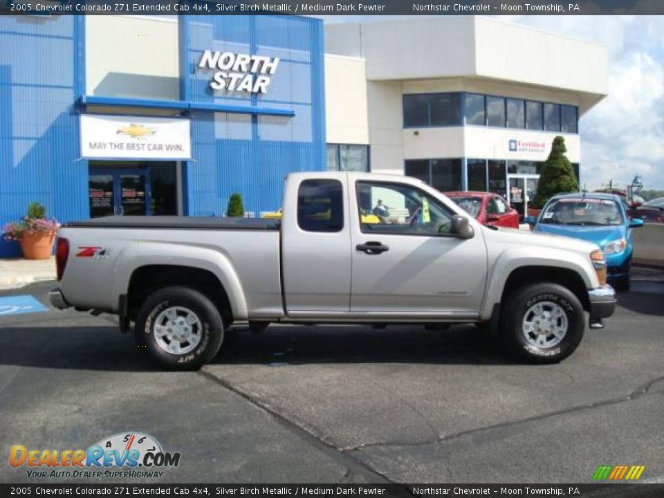 2005 Chevrolet Colorado Z71 Extended Cab 4x4 Silver Birch Metallic / Medium Dark Pewter Photo #2