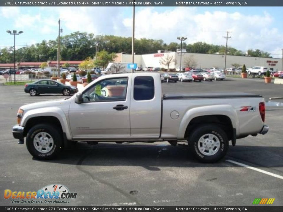 2005 Chevrolet Colorado Z71 Extended Cab 4x4 Silver Birch Metallic / Medium Dark Pewter Photo #6