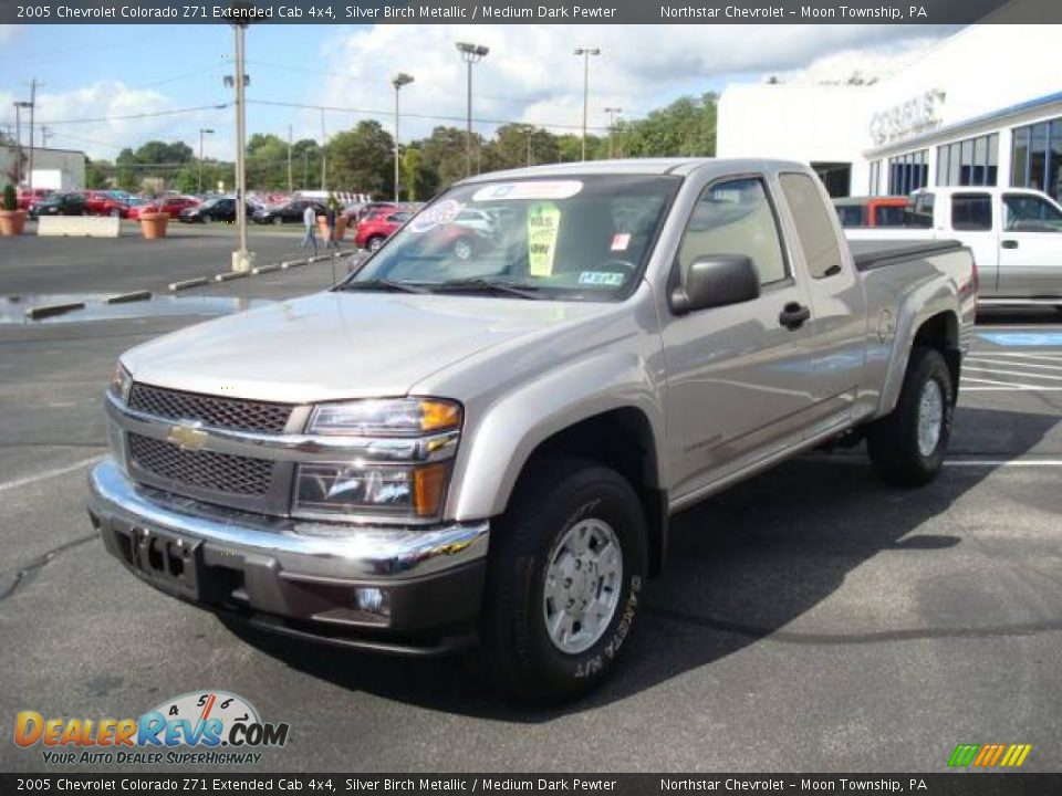 2005 Chevrolet Colorado Z71 Extended Cab 4x4 Silver Birch Metallic / Medium Dark Pewter Photo #7