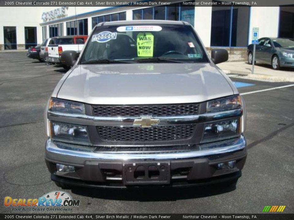 2005 Chevrolet Colorado Z71 Extended Cab 4x4 Silver Birch Metallic / Medium Dark Pewter Photo #8