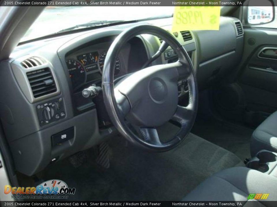 2005 Chevrolet Colorado Z71 Extended Cab 4x4 Silver Birch Metallic / Medium Dark Pewter Photo #15