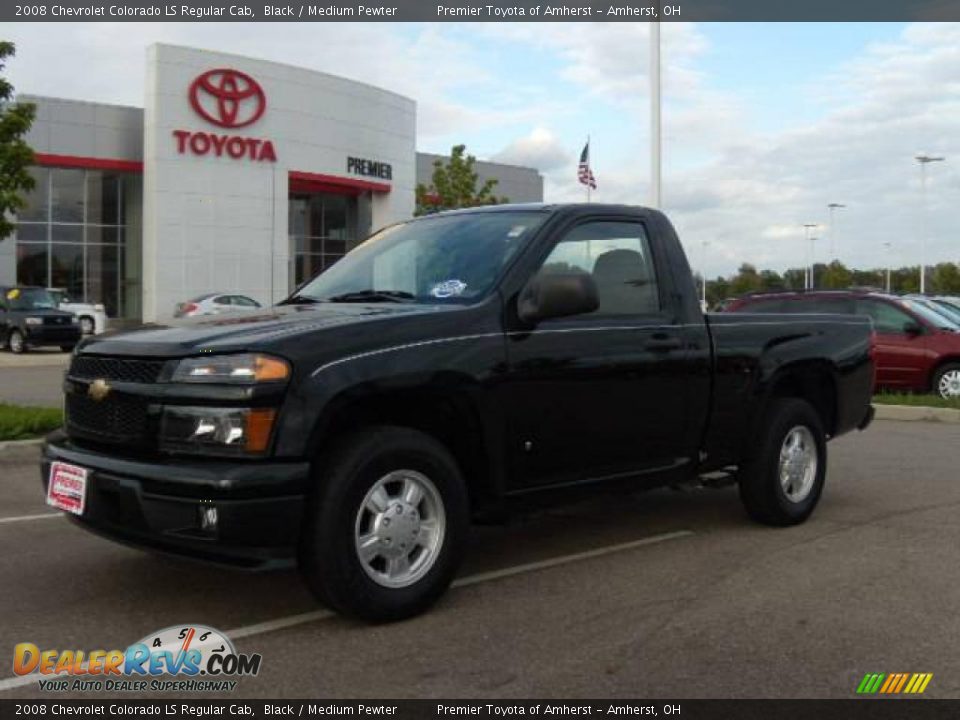 2008 Chevrolet Colorado LS Regular Cab Black / Medium Pewter Photo #1
