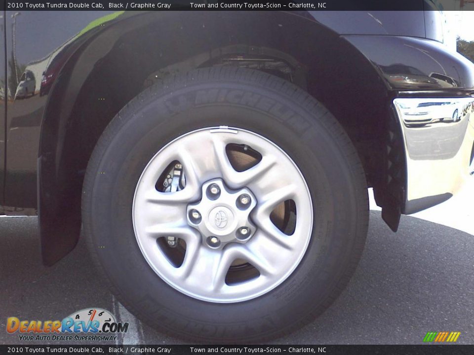 2010 Toyota Tundra Double Cab Black / Graphite Gray Photo #3