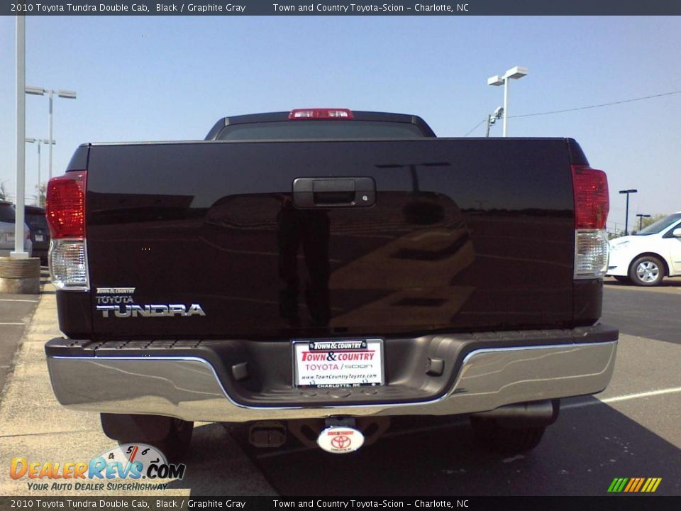 2010 Toyota Tundra Double Cab Black / Graphite Gray Photo #4