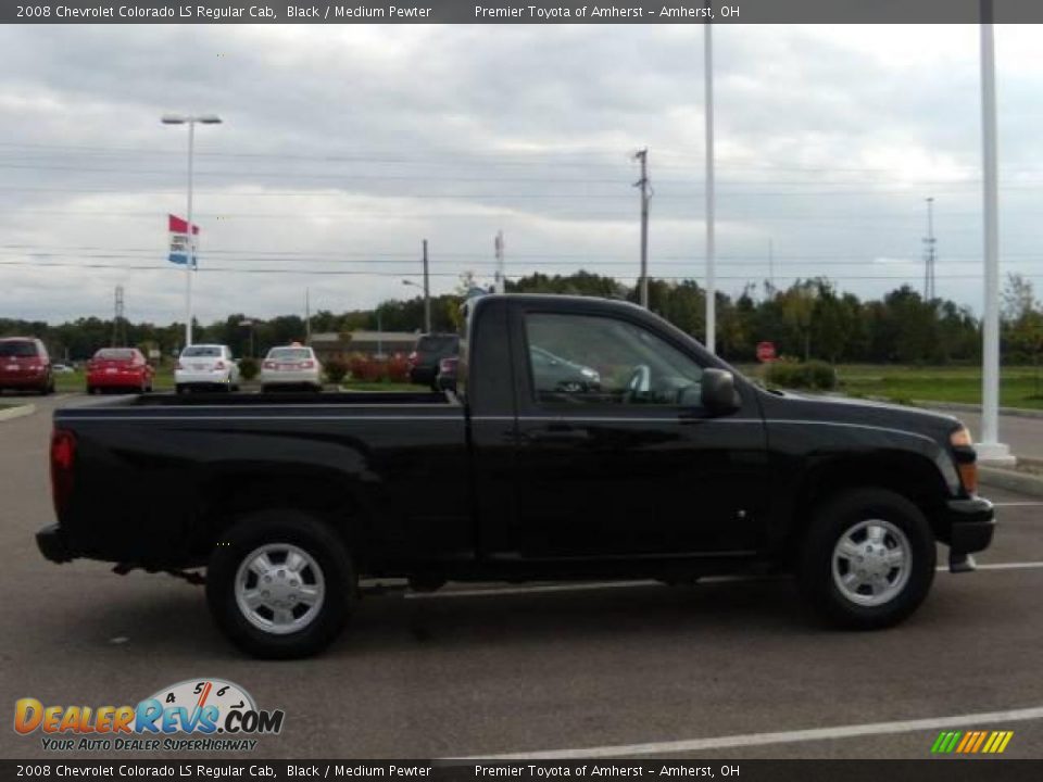 2008 Chevrolet Colorado LS Regular Cab Black / Medium Pewter Photo #6