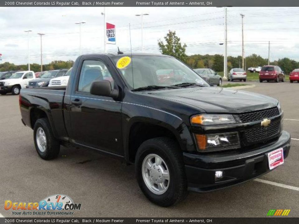 2008 Chevrolet Colorado LS Regular Cab Black / Medium Pewter Photo #7