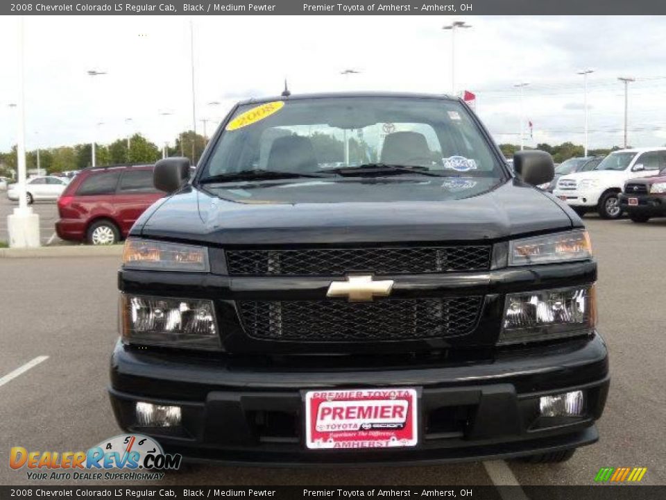2008 Chevrolet Colorado LS Regular Cab Black / Medium Pewter Photo #8