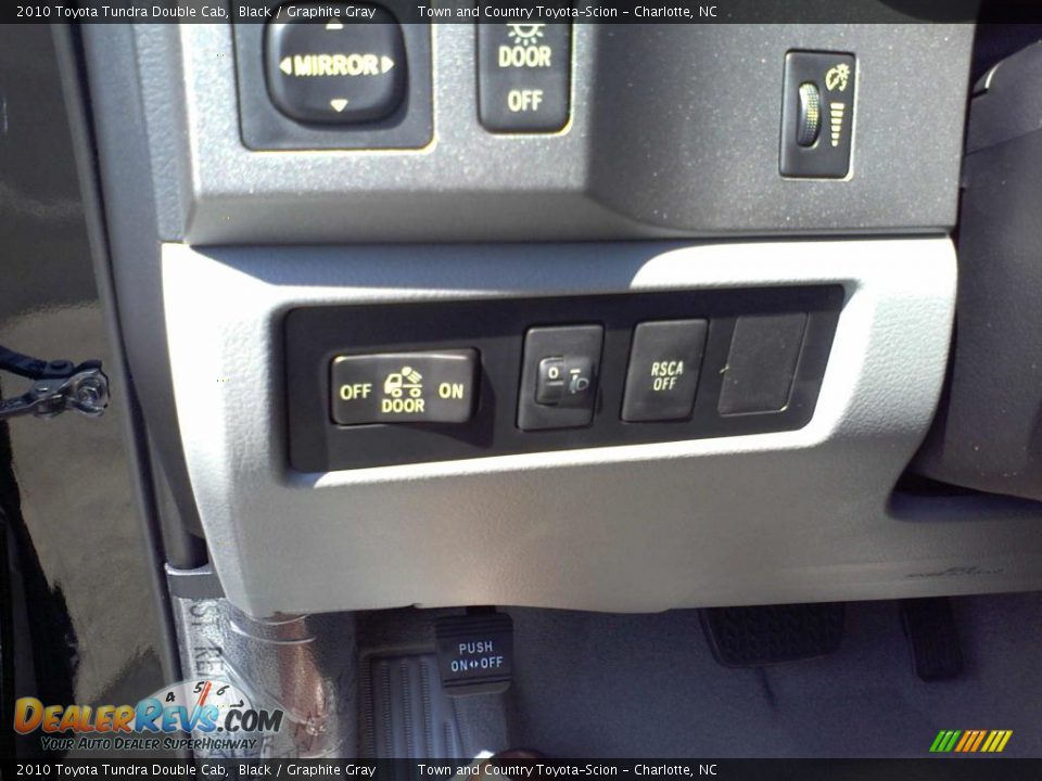 2010 Toyota Tundra Double Cab Black / Graphite Gray Photo #10