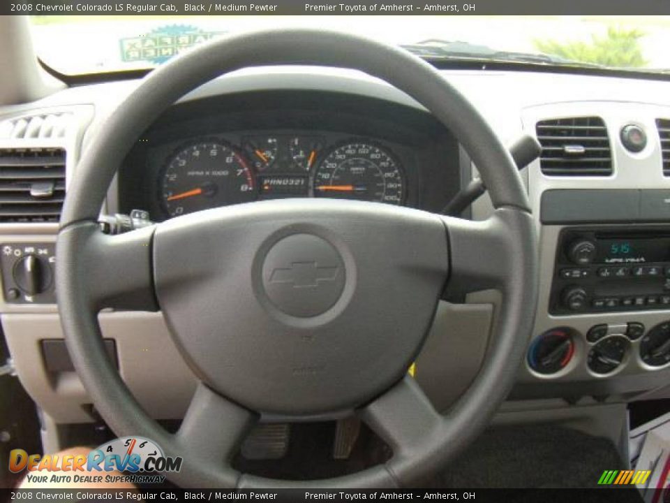 2008 Chevrolet Colorado LS Regular Cab Black / Medium Pewter Photo #11