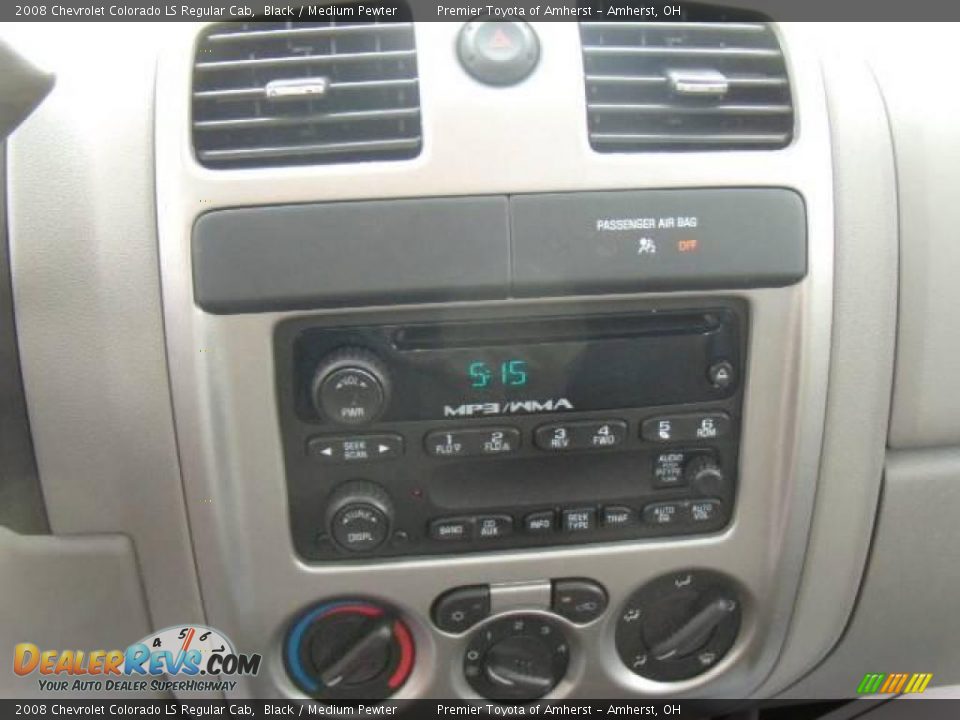 2008 Chevrolet Colorado LS Regular Cab Black / Medium Pewter Photo #13