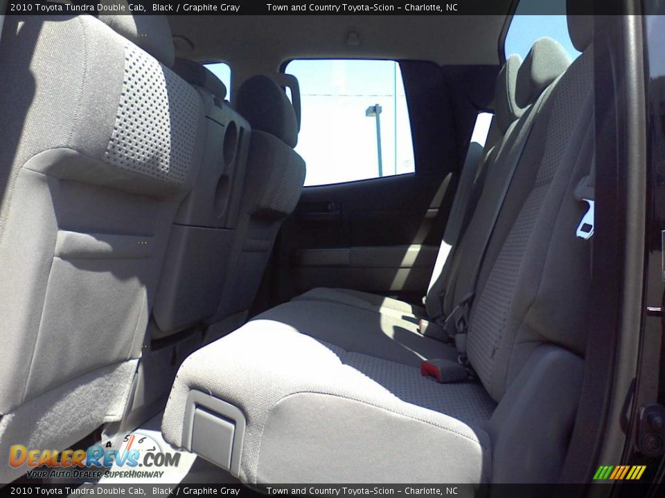 2010 Toyota Tundra Double Cab Black / Graphite Gray Photo #19