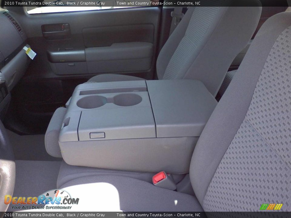 2010 Toyota Tundra Double Cab Black / Graphite Gray Photo #23