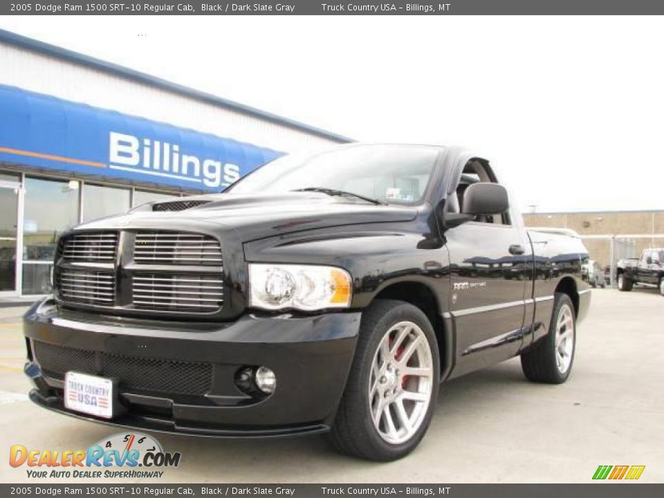 2005 Dodge Ram 1500 SRT-10 Regular Cab Black / Dark Slate Gray Photo #2