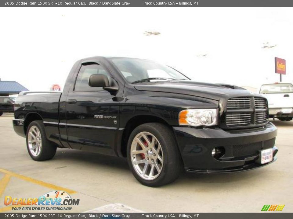 2005 Dodge Ram 1500 SRT-10 Regular Cab Black / Dark Slate Gray Photo #6