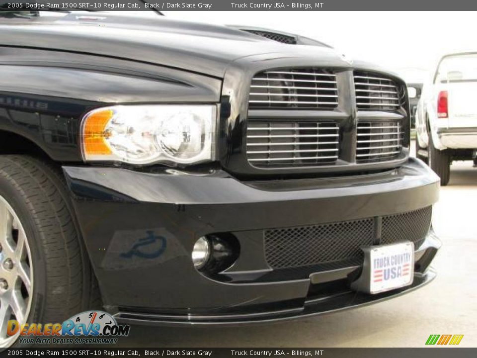 2005 Dodge Ram 1500 SRT-10 Regular Cab Black / Dark Slate Gray Photo #7