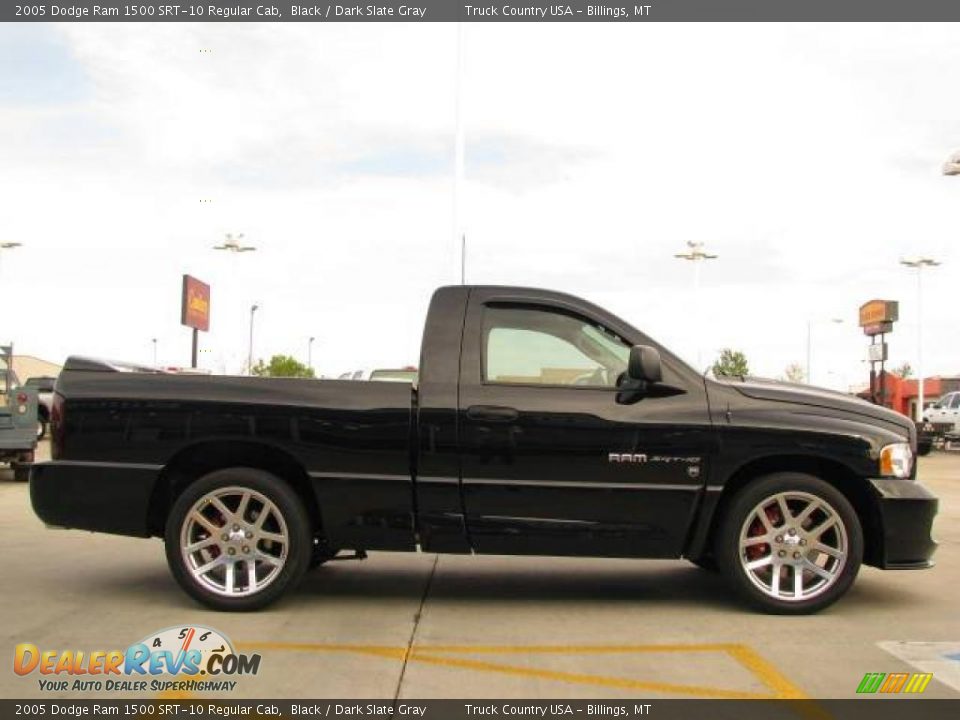 2005 Dodge Ram 1500 SRT-10 Regular Cab Black / Dark Slate Gray Photo #8