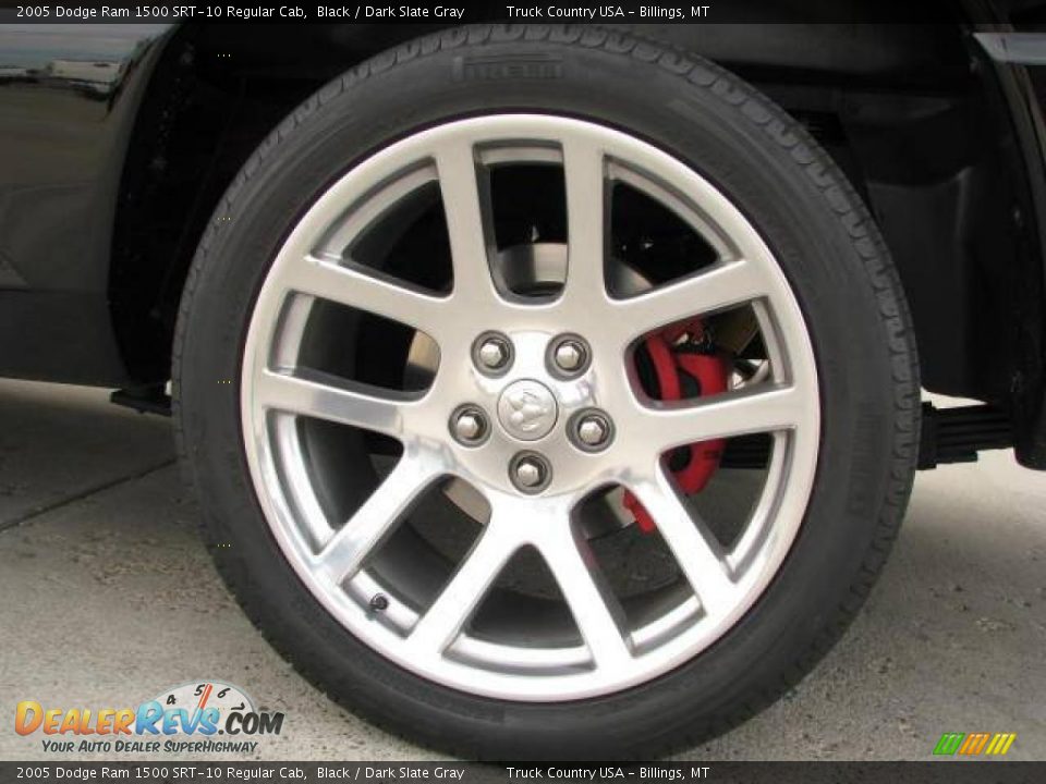 2005 Dodge Ram 1500 SRT-10 Regular Cab Black / Dark Slate Gray Photo #13