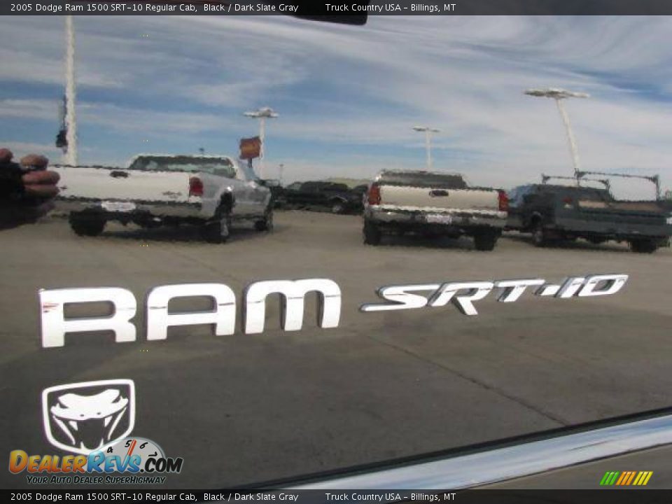 2005 Dodge Ram 1500 SRT-10 Regular Cab Black / Dark Slate Gray Photo #16