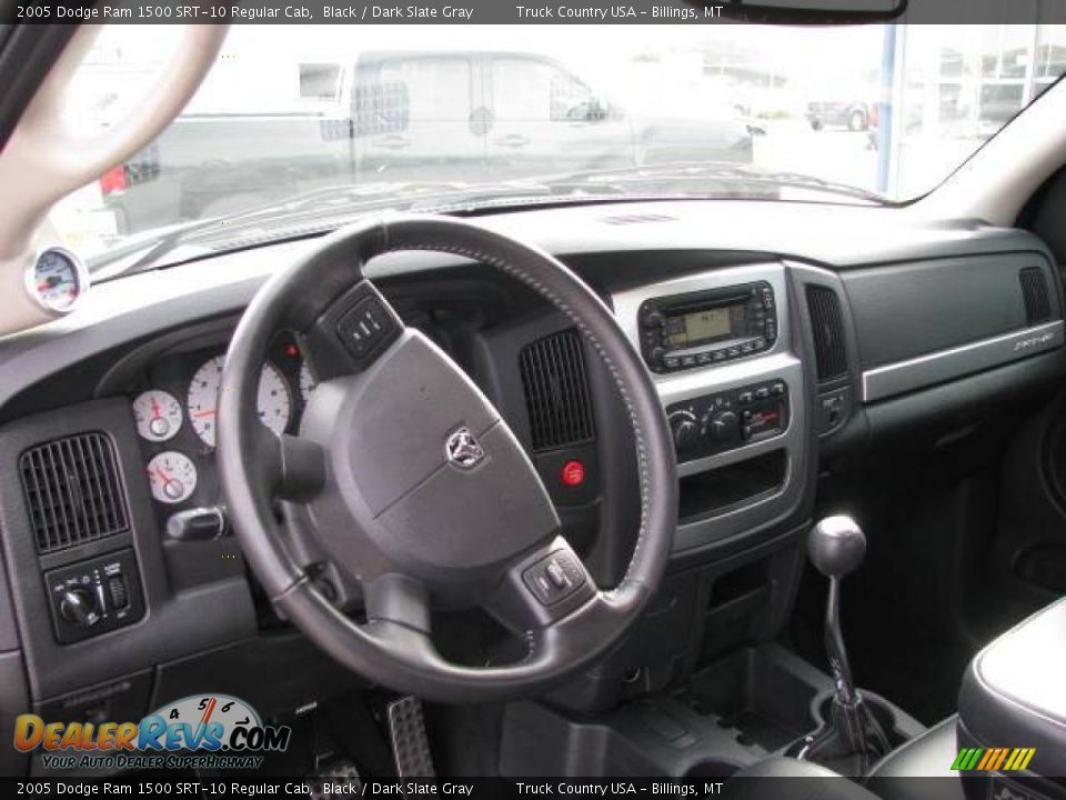 2005 Dodge Ram 1500 SRT-10 Regular Cab Black / Dark Slate Gray Photo #19