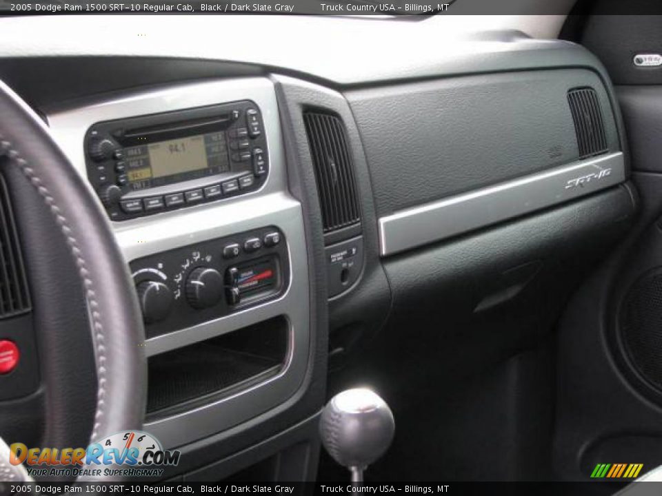 2005 Dodge Ram 1500 SRT-10 Regular Cab Black / Dark Slate Gray Photo #20
