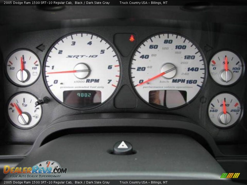 2005 Dodge Ram 1500 SRT-10 Regular Cab Black / Dark Slate Gray Photo #24