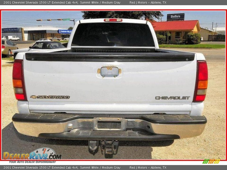 2001 Chevrolet Silverado 1500 LT Extended Cab 4x4 Summit White / Medium Gray Photo #4