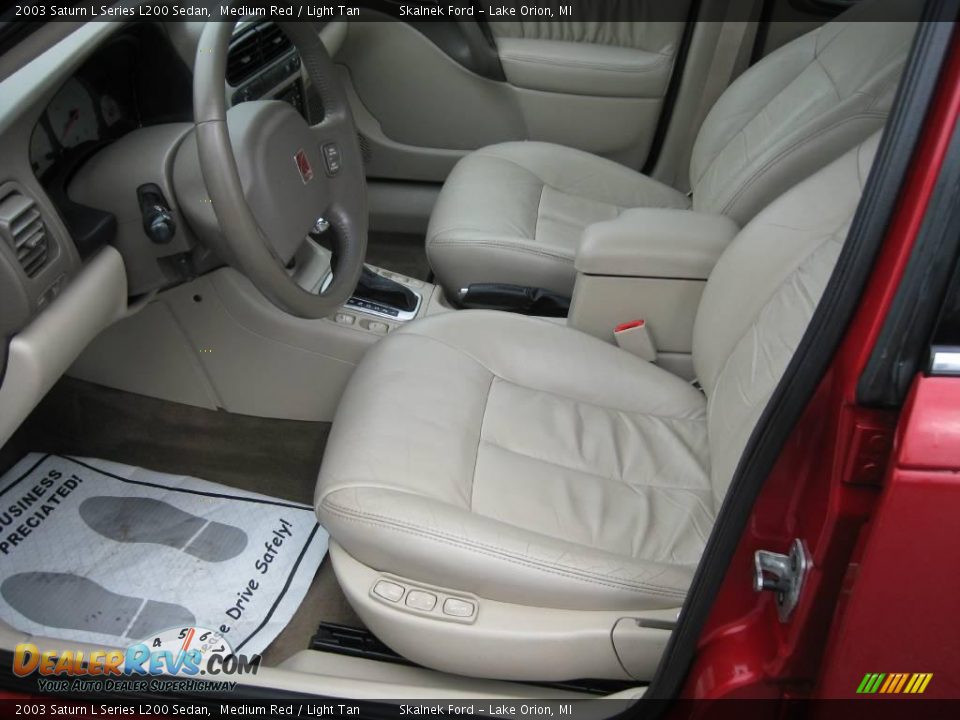 2003 Saturn L Series L200 Sedan Medium Red / Light Tan Photo #20