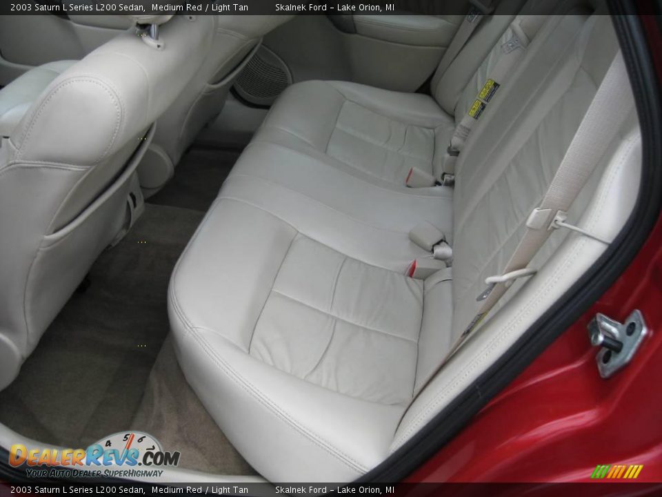 2003 Saturn L Series L200 Sedan Medium Red / Light Tan Photo #21