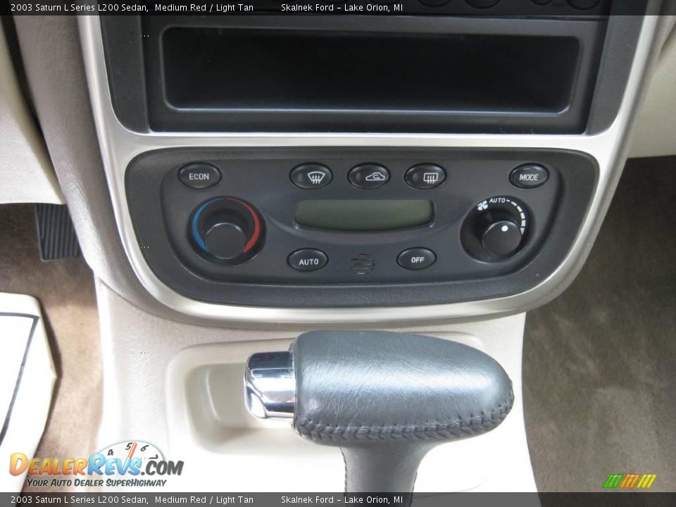 2003 Saturn L Series L200 Sedan Medium Red / Light Tan Photo #27