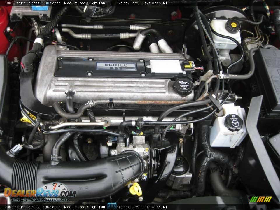 2003 Saturn L Series L200 Sedan Medium Red / Light Tan Photo #30