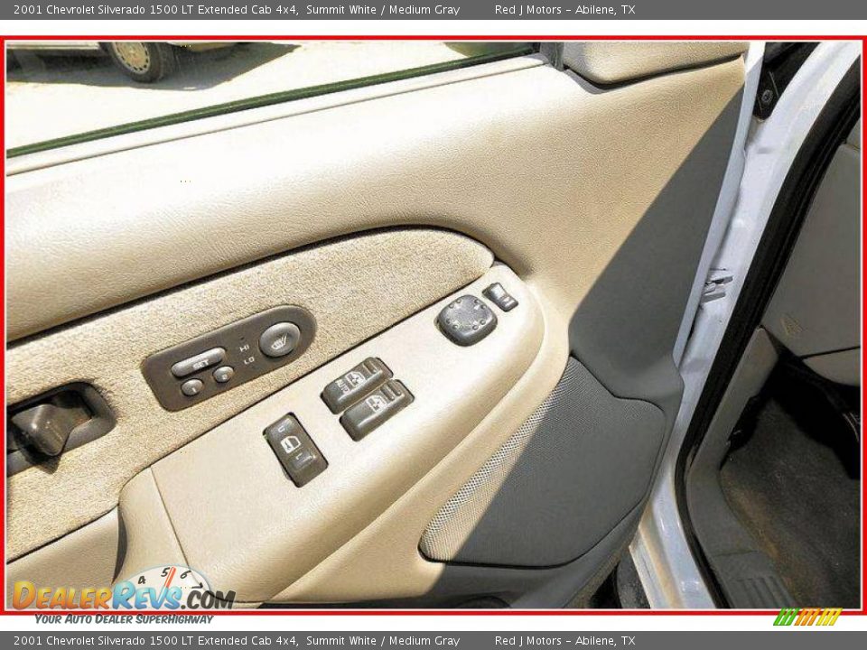 2001 Chevrolet Silverado 1500 LT Extended Cab 4x4 Summit White / Medium Gray Photo #17